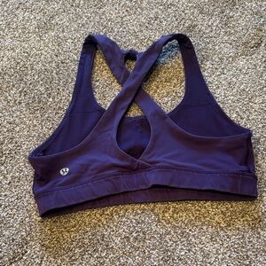 lululemon athletica Deep Purple Crisscross Sports Bra